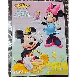Disney Mickey & Friends Coloring and Activity Book Swing Into Spring NEW